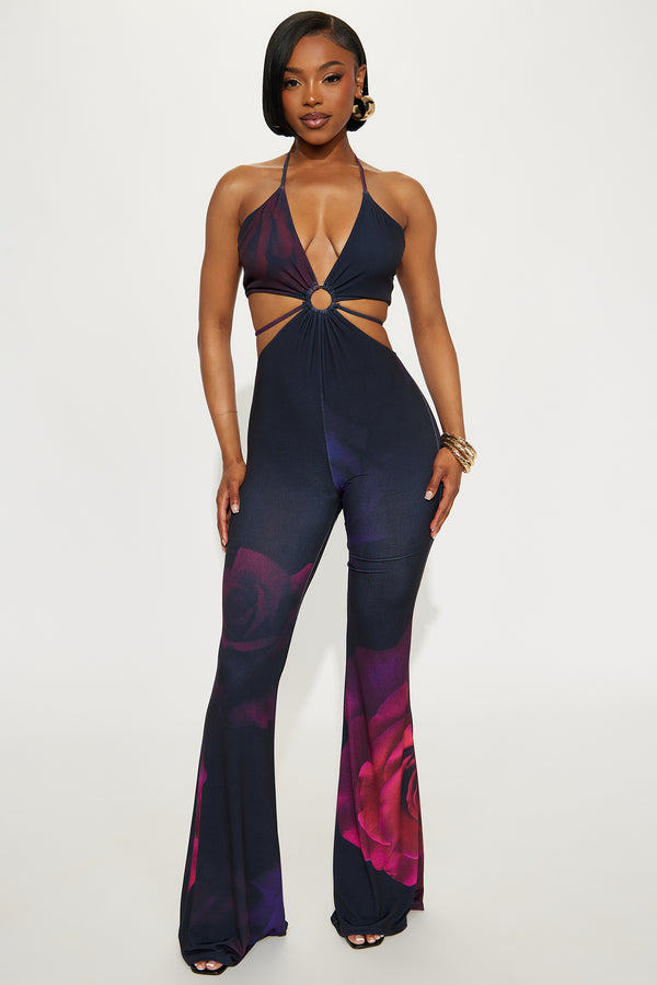 Fashion Nova Hollywood Hills Jumpsuit - Black/combo