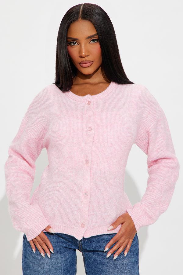 Fashion Nova In Love With Fall Cardigan - Pink