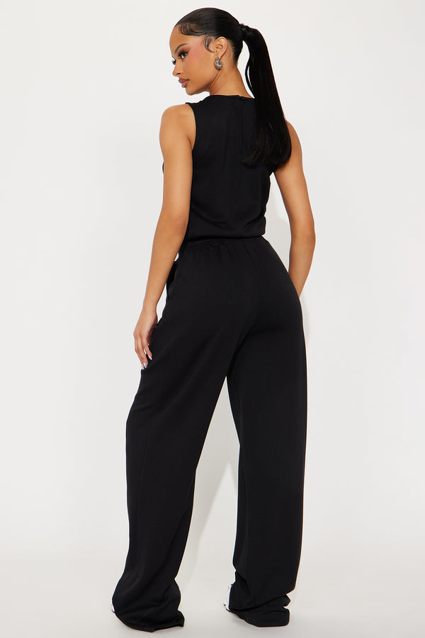 Fashion Nova Judith Wide Leg Jumpsuit - Black