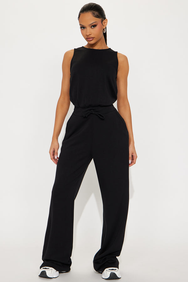 Fashion Nova Judith Wide Leg Jumpsuit - Black