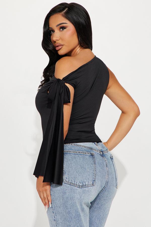 Fashion Nova Kamari Off Shoulder Top - Black