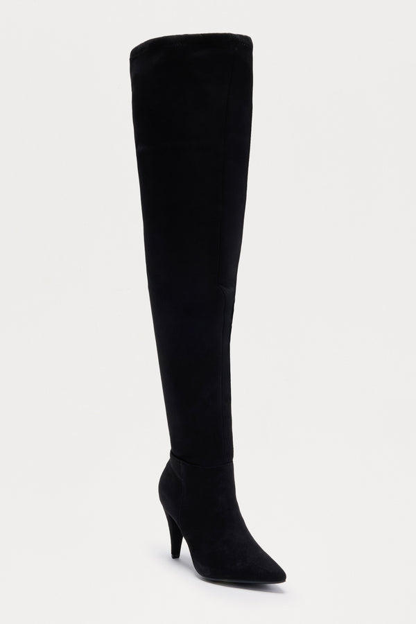 Fashion Nova Kofi Thigh High Boots - Black
