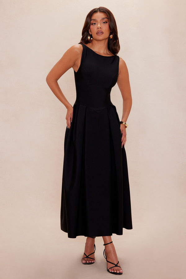 Fashion Nova Lani Bandage Maxi Dress - Black