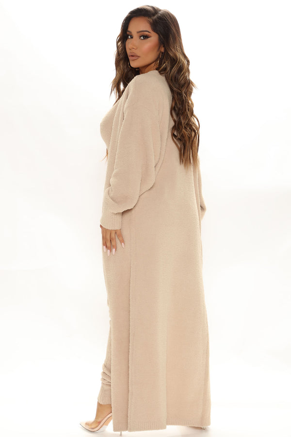 Fashion Nova Living In It Jumpsuit Set - Taupe