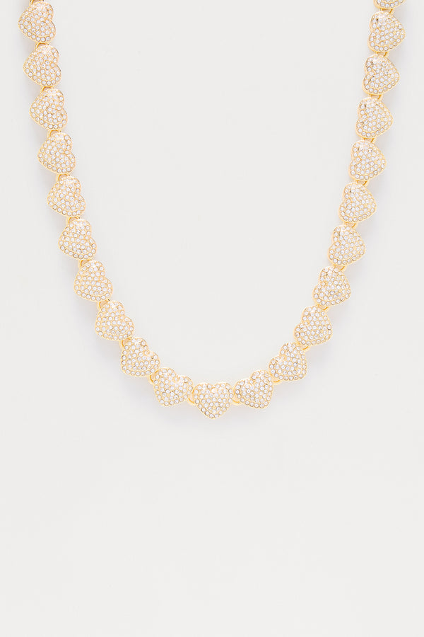 Fashion Nova LOML Heart Single Chain Necklace - Gold