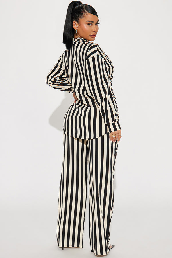 Fashion Nova Looking For Me Pant Set - Black/combo