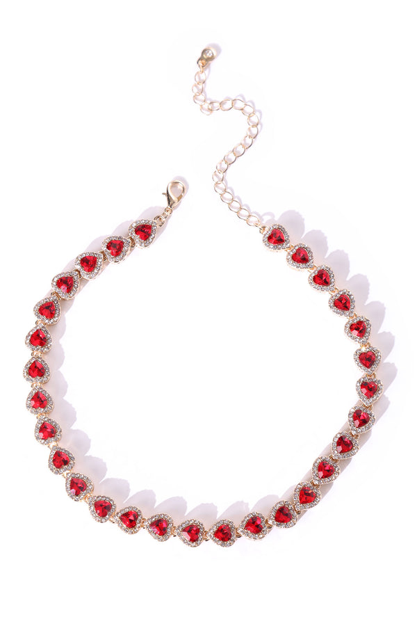 Fashion Nova Loving On You Choker - Red