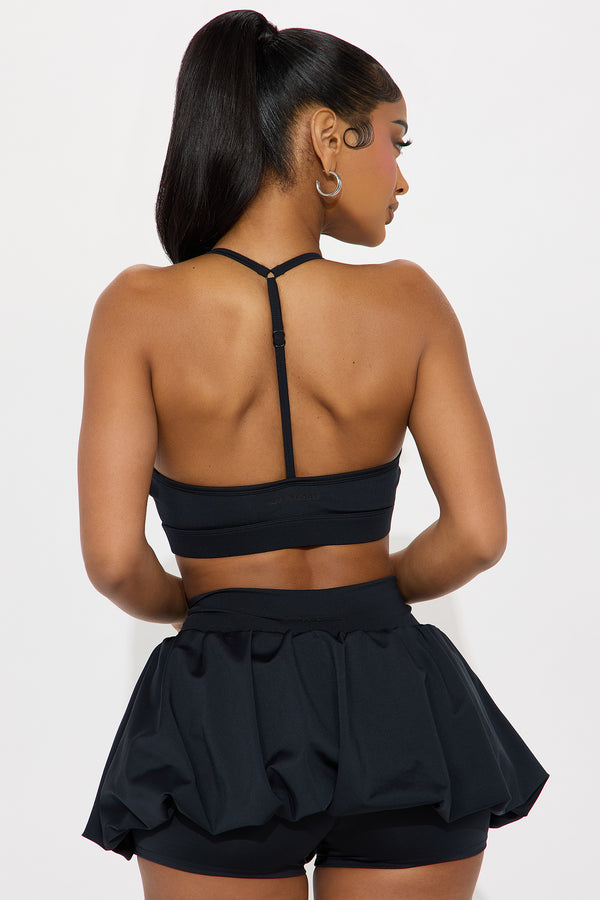 Fashion Nova Net Worth Elevate Sports Bra - Black