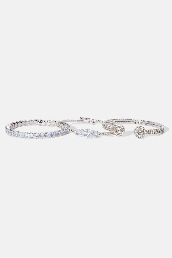 Fashion Nova Night Out Bracelet - Silver