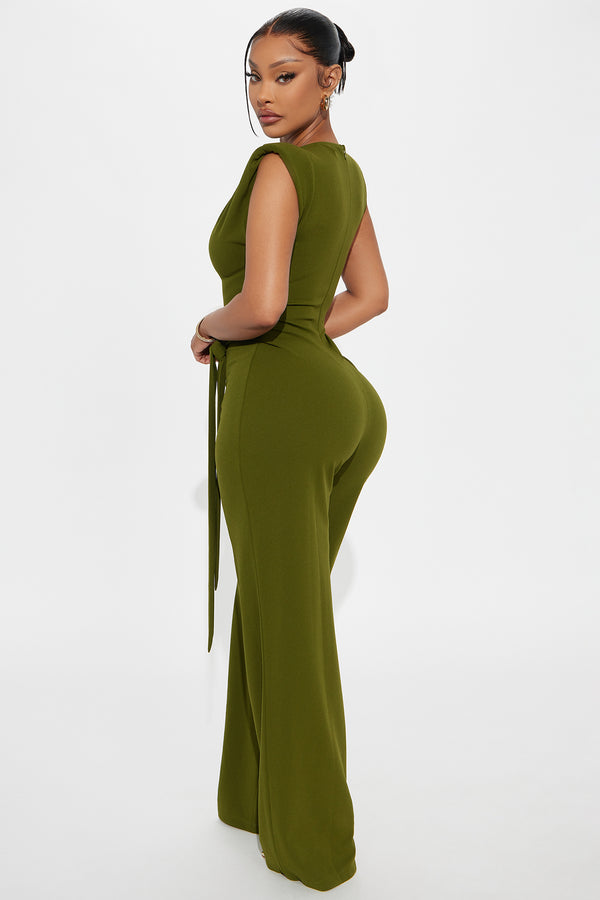 Fashion Nova On Point Jumpsuit - Olive