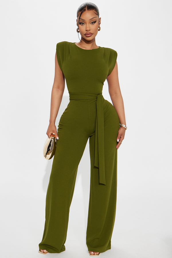 Fashion Nova On Point Jumpsuit - Olive