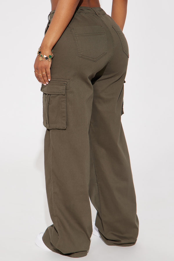 Fashion Nova Out For The Day Cargo Pant - Olive