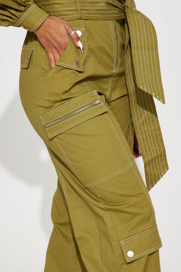 Fashion Nova Prove You Wrong Jumpsuit - Olive