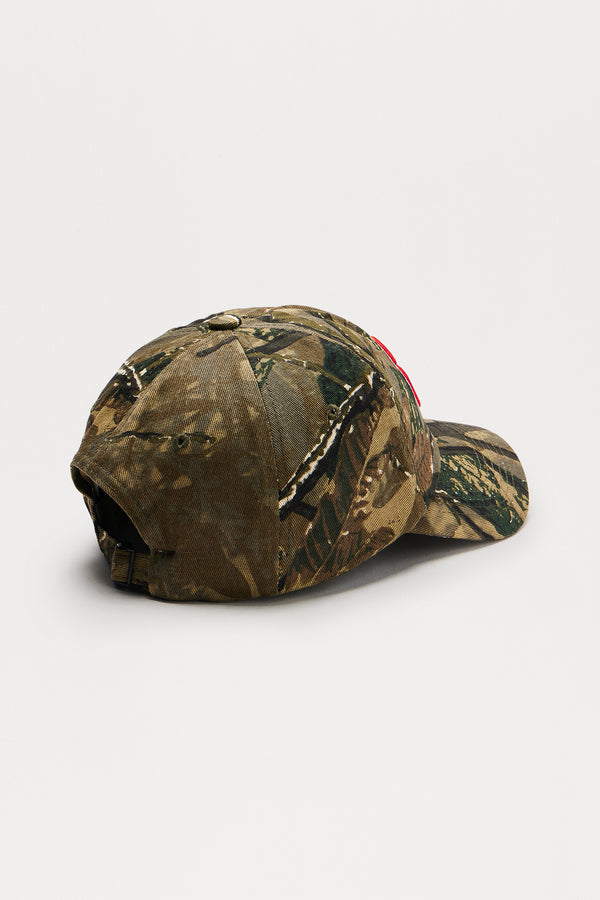 Fashion Nova Reno Camo Baseball Hat - Brown/combo