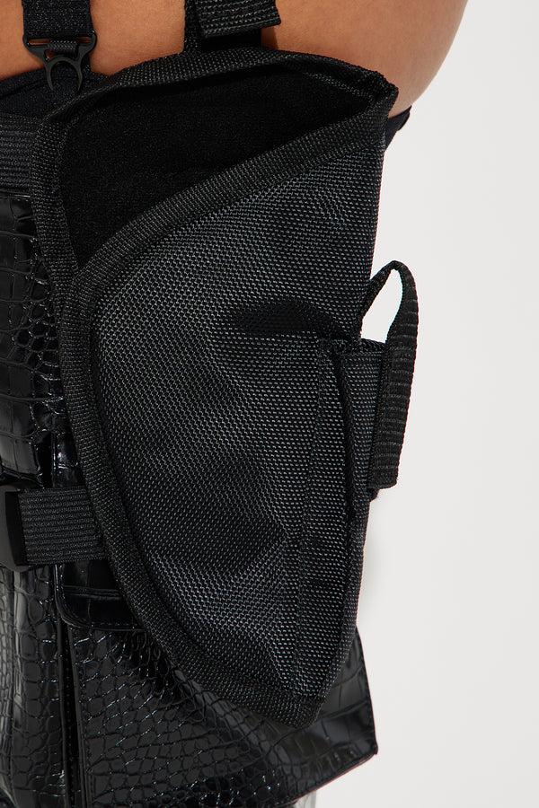 Fashion Nova SWAT Babe 6 Piece Costume Set - Black