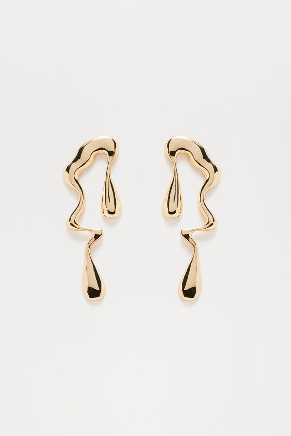 Fashion Nova That's So Vibey Earrings - Gold