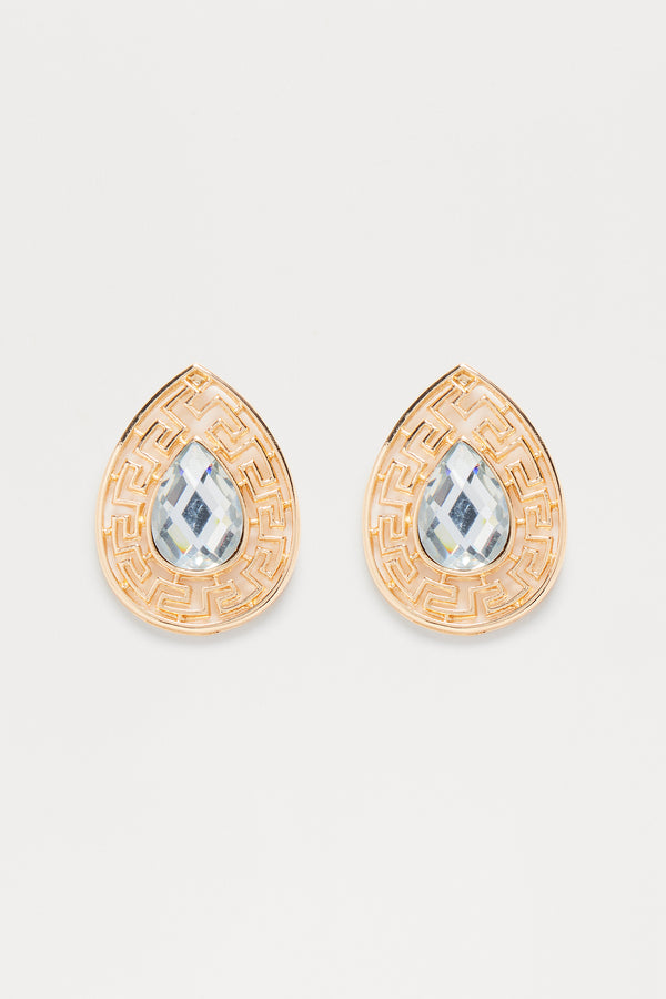 Fashion Nova Valorie Earrings - Gold
