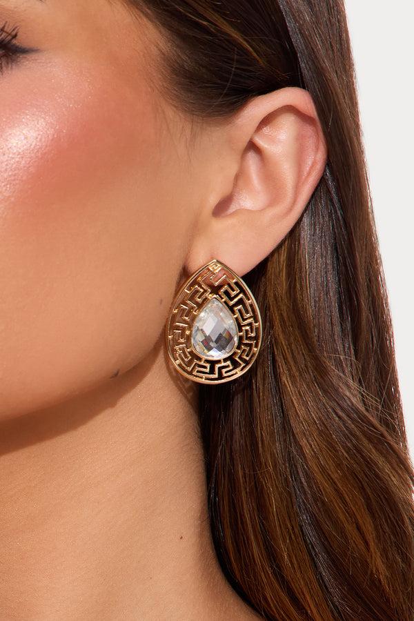 Fashion Nova Valorie Earrings - Gold