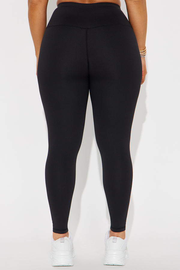 Fashion Nova Very Mindful Active Legging - Black