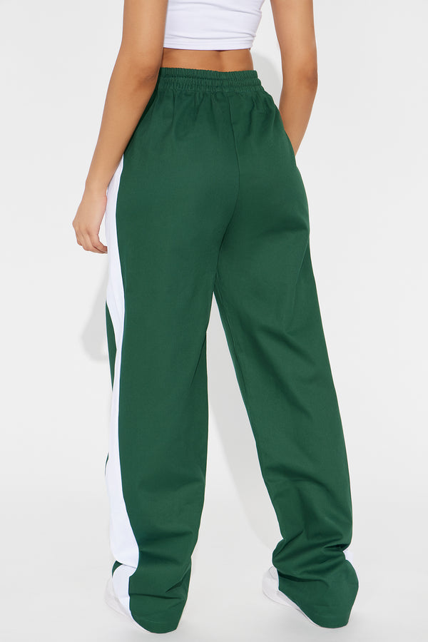 Fashion Nova Von Dutch Track Pants - Hunter Green