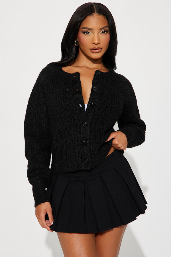 Fashion Nova Weekend Getaway Cardigan - Black
