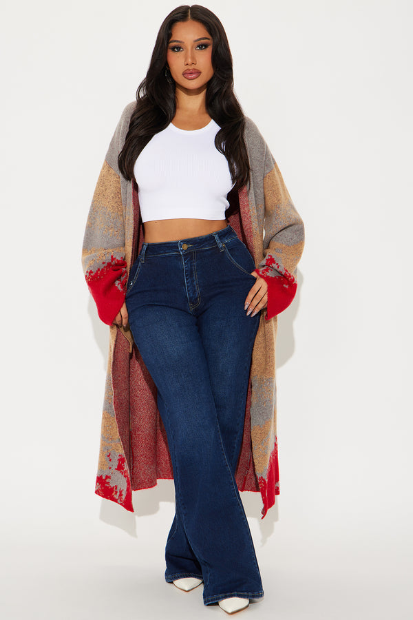 Fashion Nova West Coast Cardigan - Multi Color