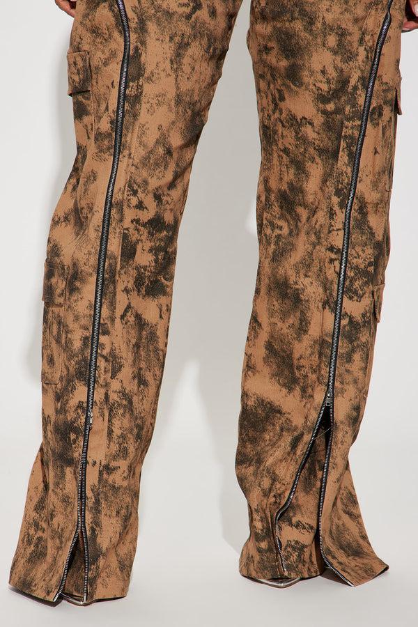 Fashion Nova Had You Fooled Mineral Wash Pant - Khaki