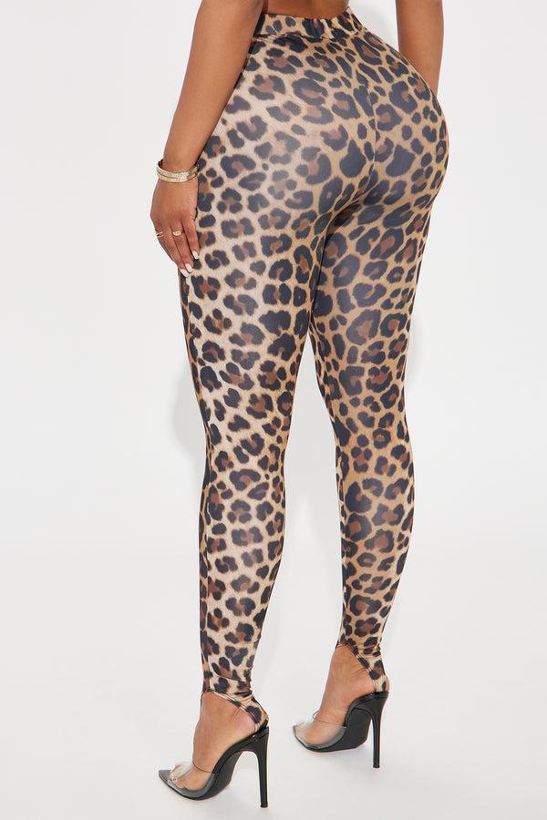 Fashion Nova Kamryn High Rise Leopard Stirrup Legging - Leopard