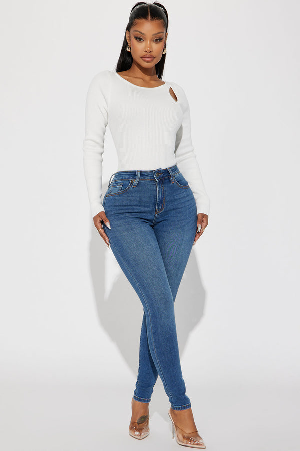 Fashion Nova Kiley Control Curvy Stretch Skinny Jeans - Vintage Wash