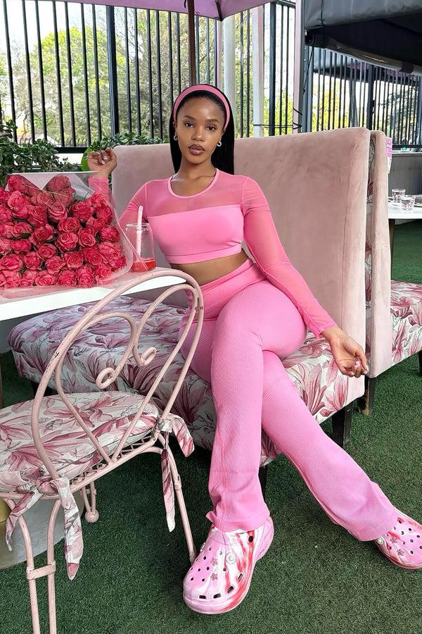 Fashion Nova Pilates Glow Active Top - Bubblegum Pink