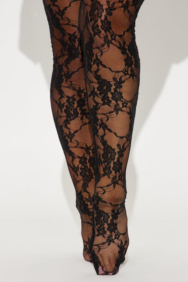 Fashion Nova So Lovely Lace Micro Mini Dress Set - Black