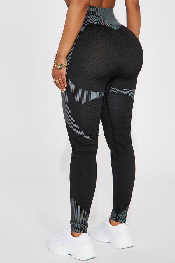 Fashion Nova Speed Cycle Seamless Active Legging - Heather/Combo