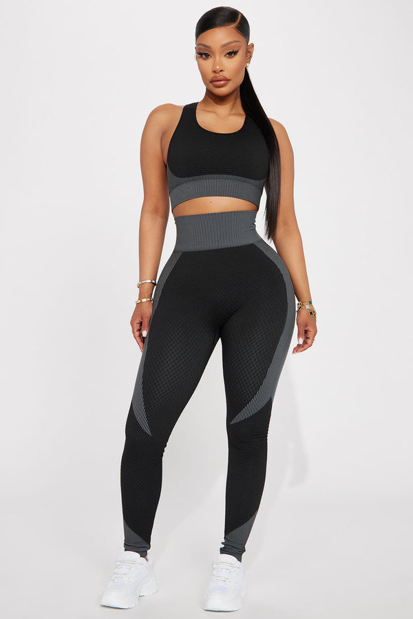 Fashion Nova Speed Cycle Seamless Active Legging - Heather/Combo