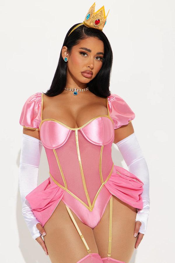 Fashion Nova Video Game Princess 6 Piece Costume Set - Pink