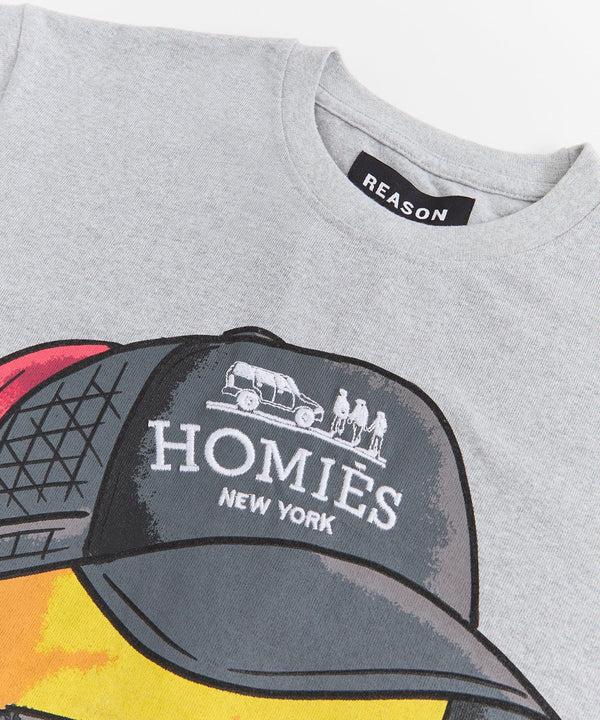 Forever21 Bart Homies Embroidered Short Sleeve Tee - Grey GREY