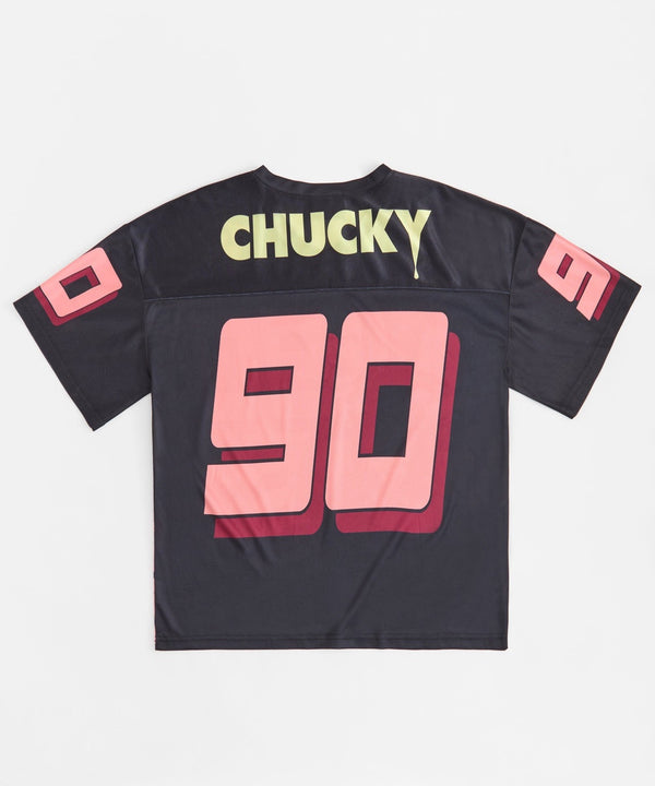 Forever21 Chucky Wanna Play Football Jersey - Black BLACK