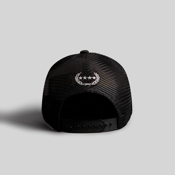 Forever21 DEMON TIME BLACK TRUCKER HAT - RED DEVIL Black