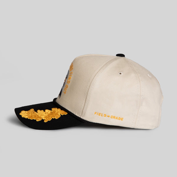 Forever21 F*CK AROUND And FIND OUT SAND BLACK TWILL TRUCKER Beige