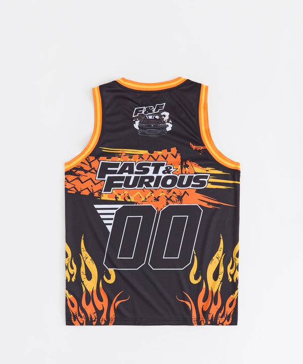 Forever21 Fast & Furious Basketball Jersey - Black BLACK