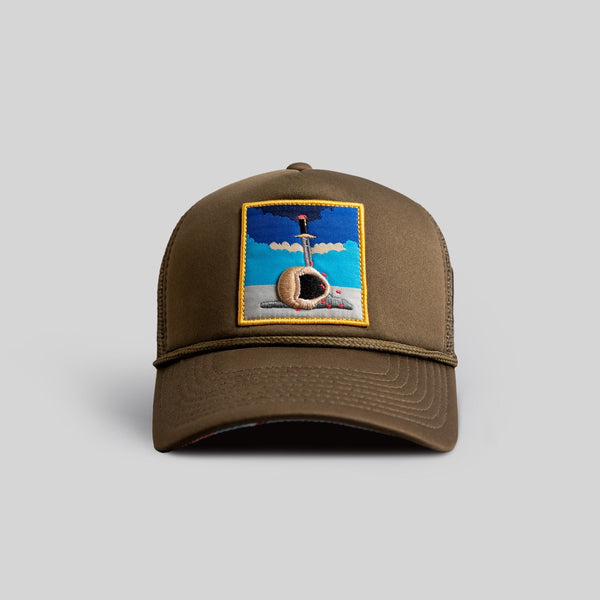 Forever21 FIELD GRADE X KURVE STUDIO HEAVY IS the HEAD OLIVE TRUCKER Olive