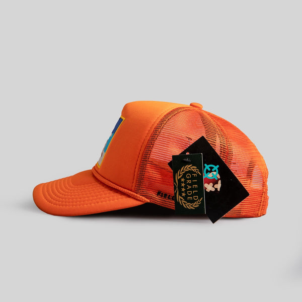 Forever21 FIELD GRADE X KURVE STUDIO HEAVY IS The HEAD ORANGE TRUCKER Orange