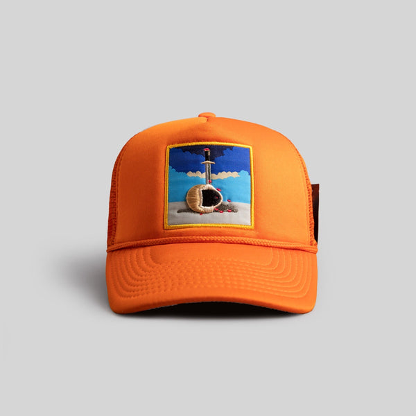 Forever21 FIELD GRADE X KURVE STUDIO HEAVY IS the HEAD ORANGE TRUCKER Orange