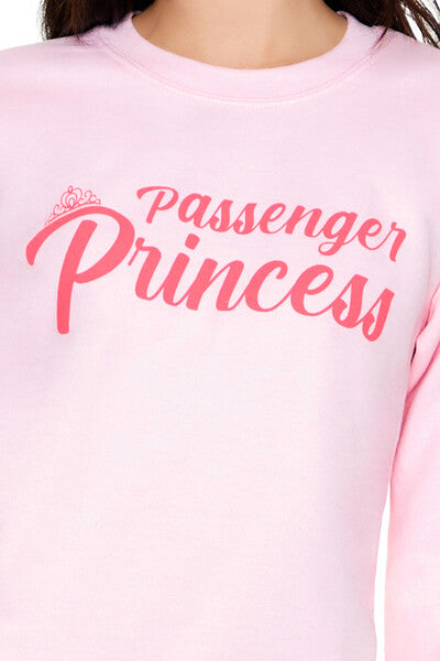 Forever21 Fleece Passenger Princess Pullover PINK/MULTI