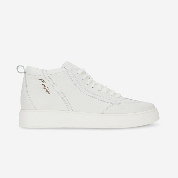 Forever21 18's Garda Leather High Top White