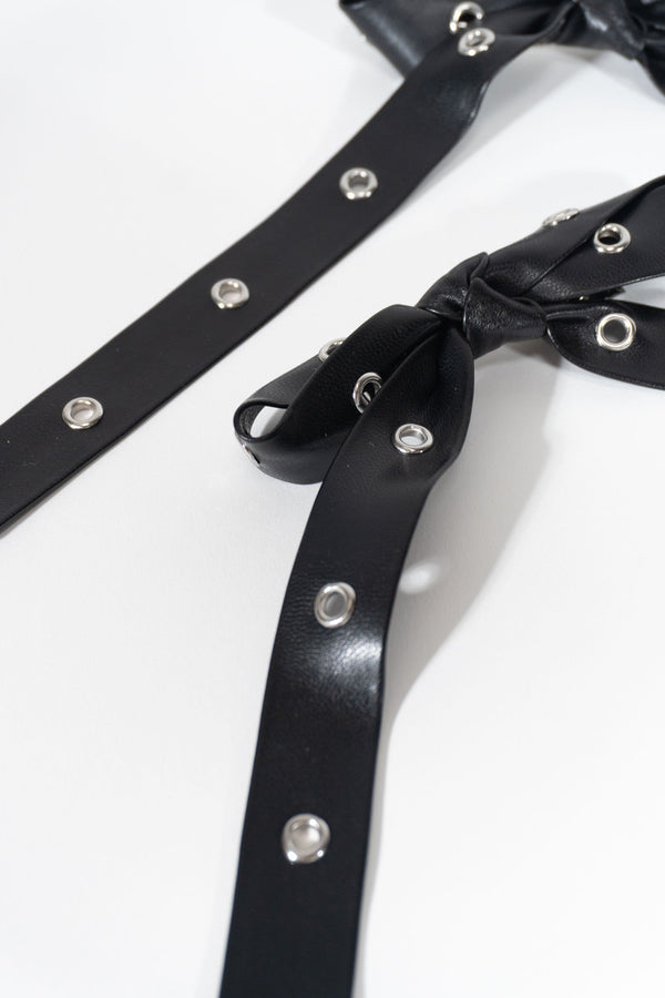 Forever21 Accented Bow Hair Clips BLACK