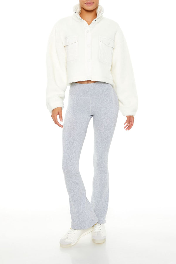 Forever21 Active Faux Shearling Jacket VANILLA