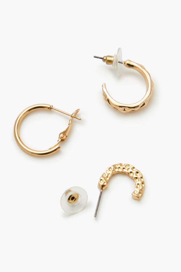 Forever21 Assorted Hoop Earring Set GOLD