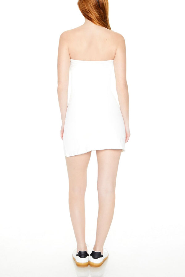 Forever21 Bodycon Tube Mini Dress WHITE