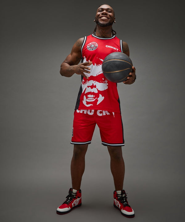 Forever21 Chucky Basketball Short - Red RED