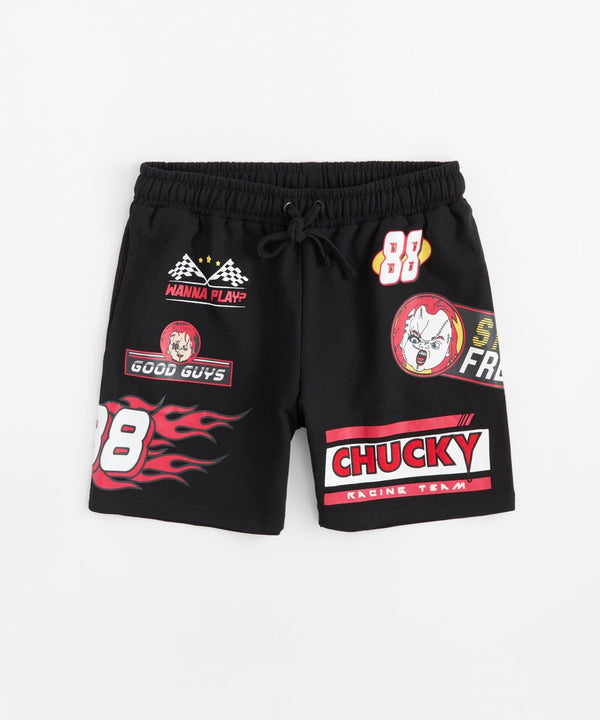 Forever21 Chucky Racing Short - Black BLACK